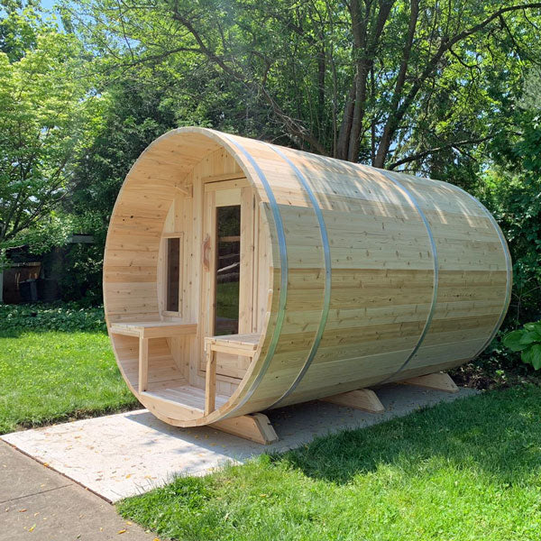 Tranquility Barrel Sauna - With Electric Heater | Leisurecraft