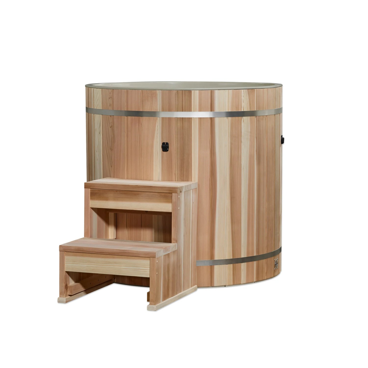 Dynamic Cold Therapy PVC Cedar Barrel Cold Plunge | Golden Designs Inc.