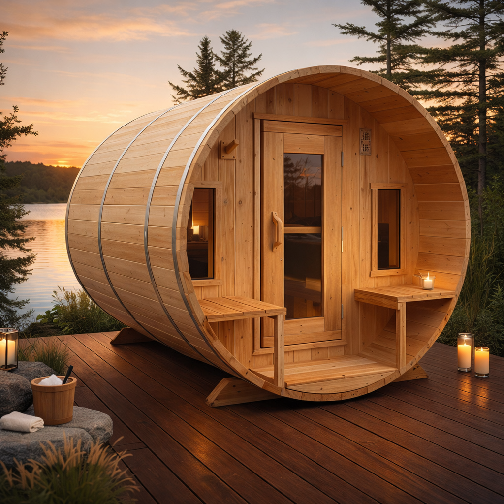 Tranquility Electric Barrel Sauna | Leisurecraft