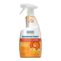 Gonzo Natural Magic Disinfectant & Deodorizer, Citrus Scent 24oz Bottle (6 Pack) WMN1042CT