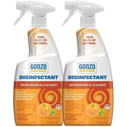 Gonzo Natural Magic Disinfectant & Deodorizer, Citrus Scent 24oz Bottle (2 Pack)
