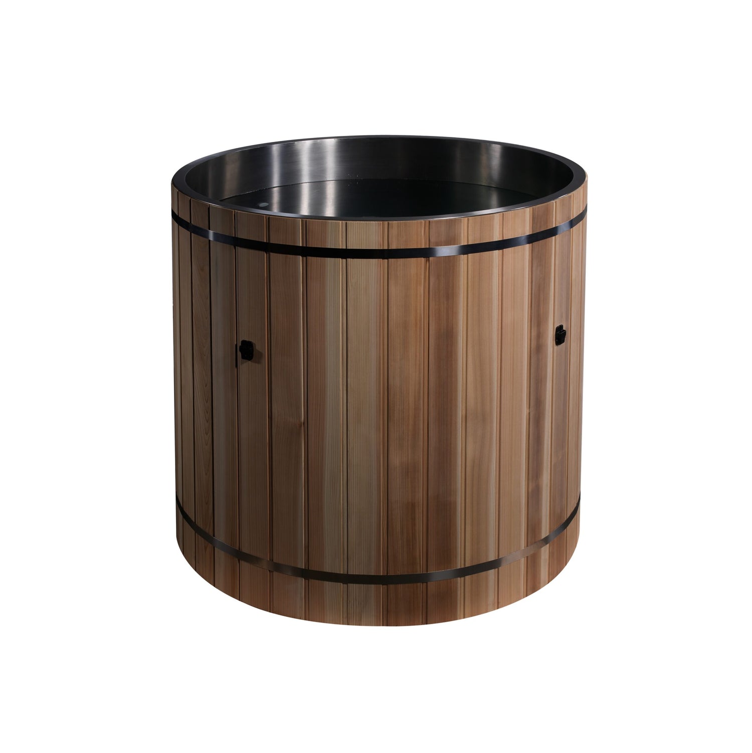 Dynamic Cold Therapy Cedar Barrel Cold Plunge - 304 Stainless Steel | Golden Designs Inc.