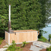 Starlight Wood Burning Hot Tub with White Plastic Interior | Leisurecraft
