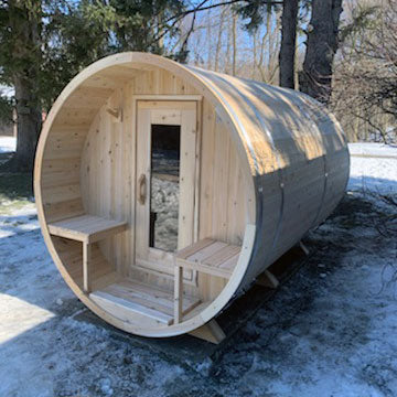 Serenity Wood Burning Barrel Sauna | Leisurecraft