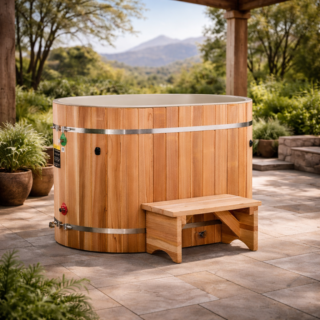 Dynamic Cold Therapy Oval Barrel Cold Plunge | Golden Designs Inc.