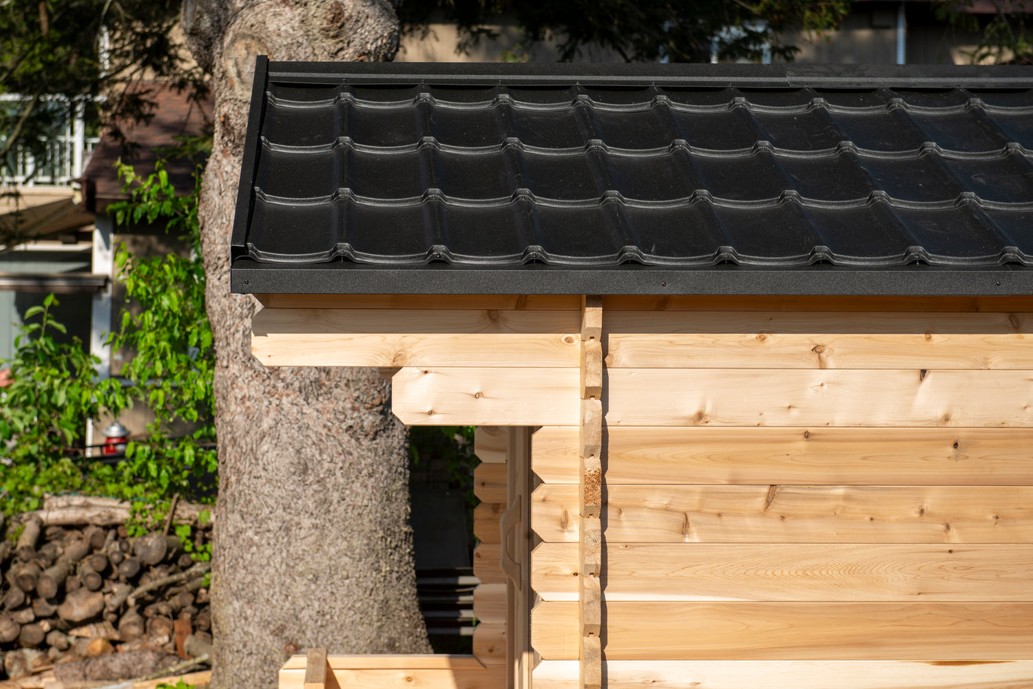 Georgian Cabin Sauna with Porch | Leisurecraft