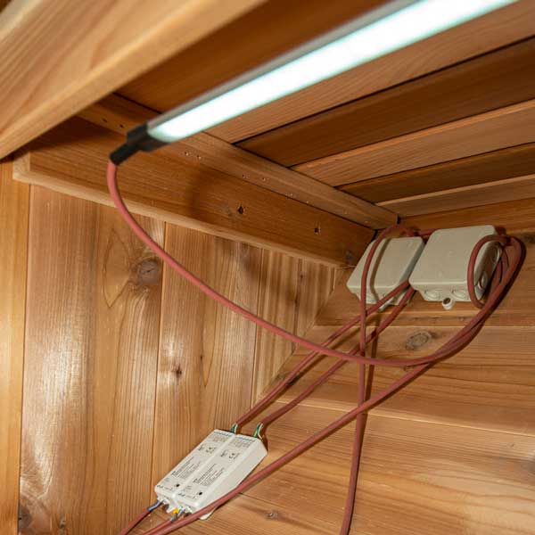 Saunalumin Double Bench Lighting Set | Leisurecraft