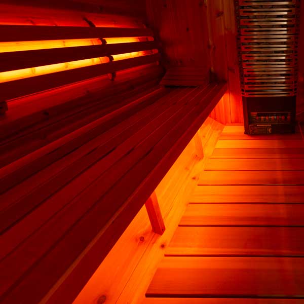 Saunalumin Single Bench Lighting Set | Leisurecraft