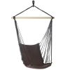 Accent Plus Dark Brown Recycled Cotton Garden Swing Chair