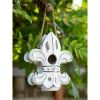 Songbird Valley Weathered-Look Fleur de Lis Bird House