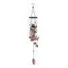 Accent Plus Metal Bell-Style Windchimes with Dogs and Leaf