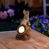 Summerfield Terrace Mom and Baby Bunny Solar Garden Light