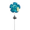 Summerfield Terrace Solar Lighted Garden Stake - Blue Flower