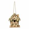 Songbird Valley Knotty Wood Moss-Covered Bird House