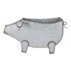 Accent Plus Galvanized Metal Wall Planter - Pig