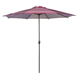 11ft Patio Umbrella Outdoor Umbrella Patio Market Table Umbrella with Push Button Tilt and Crank for Garden;  Lawn;  Deck;  Backyard & Pool