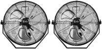 Simple Deluxe 18 Inch Industrial Wall Mount Fan; 3 Speed Commercial Ventilation Metal Fan for Warehouse; Greenhouse; Workshop; Patio; Factory and Base