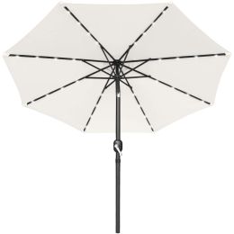 10ft Outdoor Patio Umbrella for Inground Pool Balcony Backyard White