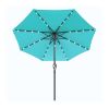 10ft Outdoor Patio Umbrella for Inground Pool Balcony Backyard Blue