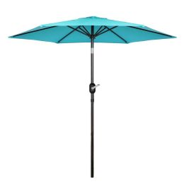 7.5ft Outdoor Patio Umbrella for Inground Pool Balcony Backyard Blue