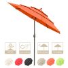 10Ft 3-Tiers Patio Umbrella Orange