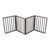 Pet Gate â€“ Dog Gate for Doorways, Stairs or House â€“ Freestanding, Folding , Dark Brown,Arc Wooden