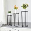 35.43" High Set of 3 Metal Plant Stand Black Nesting Display End Table High Hexagon Rack Indoor Flower Holder Corner Planter Pot Rack Living Room & Pa