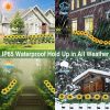 2 Pack Sunflower Solar Garden Lights Outdoor Waterproof Solar Powered Garden Stake Lights For Garden Patio