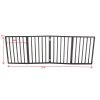 Pet Gate â€“ Dog Gate for Doorways, Stairs or House â€“ Freestanding, Folding , Dark Brown,Arc Wooden