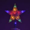 LED Christmas Lights Set contains 3 pieces of spiral LED Christmas tree with star finial Freely choose Twinkle or Steady-on mode for restaurant; exhib