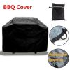 Free shipping Black Oxford Heavy Duty BBQ Cover Waterproof Barbecue Patio Grill Protector  YJ