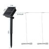 Solar Umbrella Lights Outdoor Parasol String Light 8 Lighting Mode Waterproof 104 LED 8 Bundles Warm White