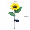 Outdoor Solar Garden Stake Lights; Upgraded LED Solar Powered Light with 20 LED Sunflower;  Waterproof Solar Decorative Lights for Garden;  Patio;  Ba