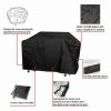 Free shipping Black Oxford Heavy Duty BBQ Cover Waterproof Barbecue Patio Grill Protector  YJ