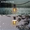 50FT LED G40 Outdoor Patio String Lights Shatterproof Globe String Lights With 50 And 2 Dimmable Edison Bulbs