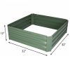 Bosonshop Raised Garden Bed Steel Planter Box Galvanized Anti-Rust Coating Planting Vegetables Herbs and Flowers for Outdoor, Square