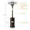 46000BTU Stainless Steel Propane Patio Heater for dinner party , family gathering , garden , backyard , restaurant , coffee shop , schools XH