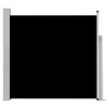 Patio Retractable Side Awning 66.9"x118.1" Black