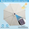 10ft Outdoor Patio Umbrella for Inground Pool Balcony Backyard White