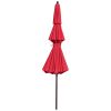 11Ft 3-Tiers Patio Umbrella Red