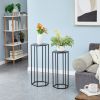 35.43" High Set of 3 Metal Plant Stand Black Nesting Display End Table High Hexagon Rack Indoor Flower Holder Corner Planter Pot Rack Living Room & Pa