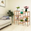 9 Tiers Bamboo plant stand rack, Multifunctional Storage Rack Pots Holder for Patio Garden Corner Balcony Living Room XH