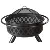 Endless Summer Black Finish Wood Burning Outdoor Fire Pit