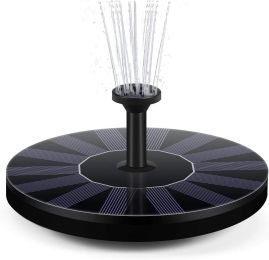 Garden Solar Water Fountain with 1.5W Pump (Color: Black)