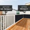 Balcony and Fence Privacy Screen 6' x 50' with 90% Shade Rating - 170 GSM Polyethylene Fabric