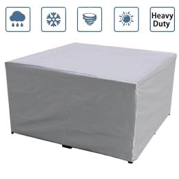 Waterproof Garden Patio Furniture Protection Cover Outdoor Table Rainproof Cover (size: 250*250*90cm/98"x98"x35" (LxWxH))