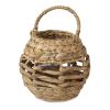 Wicker Candle Holder Lantern with Handle for Patio; Garden and Dining Party Home Decoration