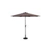 10ft Patio Solar Umbrella LED Patio Market Steel Tilt With Crank Outdoor