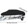 Heavy Duty 600D Marine Grade Waterproof Boat Cover Fit V-Hull Tri-Hull Runabout