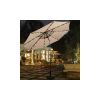 10ft Patio Solar Umbrella LED Patio Market Steel Tilt With Crank Outdoor